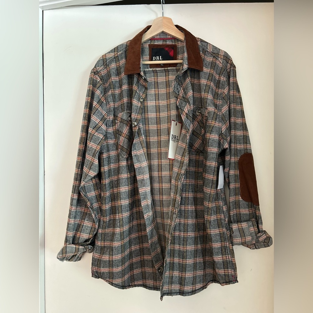 DRL Essentials Plaid Button-up